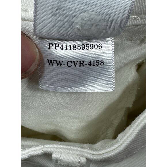 Everlane Women's The Utility Barrel White Denim Jeans - Size 0 (25x27) - Picture 5 of 5